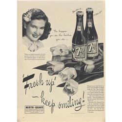 1945 7UP Happier & Lovelier Magazine Ad