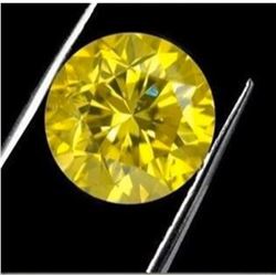 8ct Round Brilliant Cut BIANCO Canary Diamond