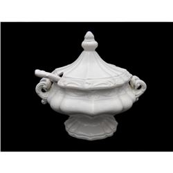 Ornate Victorian Italian Cream Ceramic Tureen