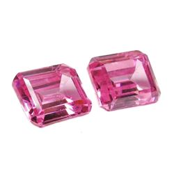 16ctw Octagon Cut Pink BIANCO Diamonds