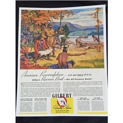 Vintage Gilbert Papers American Explorers Ad