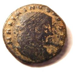 Bronze Coin Of Maximinus II: 305-313 A.D.