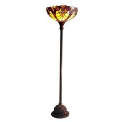 "LIAISON" Victorian Torchiere Floor Lamp 15" Shade