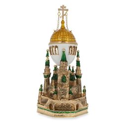 Faberge Inspired 1906 Moscow Kremlin Royal Russian Egg