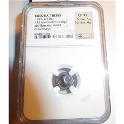 Silver Hemidrachm; Boeotia, Thebes; 425-375 B.C.