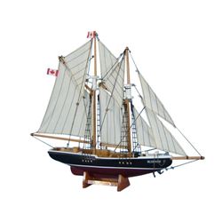 Wooden Bluenose Model Sailboat Decoration 17"