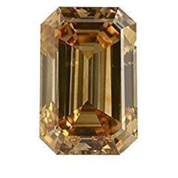 2.5ct Champagne Emerald Cut Bianco Diamond