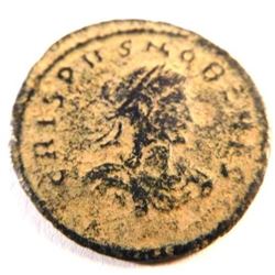 Bronze coin of Crispus (313-326 A.D.)