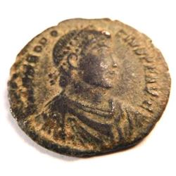 Bronze Coin of Theodosius I (379-395 A.D.)