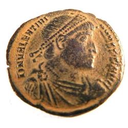 Bronze Coin of Valentinian II (375 - 393 A.D.)