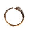 Image 1 : Run Wild Cheetah Open Hinged Bangle Bracelet