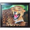 Image 2 : Signed Oil on Canvas Painting, African Leopard