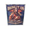 Image 1 : Firefighter Backbone Of America Tin Sign Vintage Garage Bar Decor Old Rustic