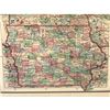 Image 2 : Rare J.H. Colton Color Map of Iowa and Minnesota