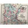 Image 3 : Rare J.H. Colton Color Map of Iowa and Minnesota