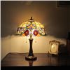 Image 3 : ADELE Tiffany-style 2 Light VictorianTable Lamp 16" Shade - Table Lamp