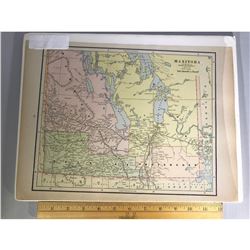 Fine and Rare Engraved Map of Manitoba