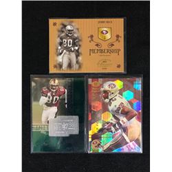 LIMITED EDITION JERRY RICE FOOTBALL TRADING CARDS LOT