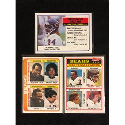WALTER PAYTON FOOTBALL TRADING CARDS LOT