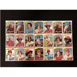 1980 TOPPS "BURGER KING" PHILADELPHIA PHILLIES BASEBALL TEAM CARD LOT