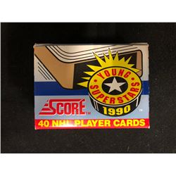 1990 SCORE YOUNG SUPERSTARS HOCKEY CARDS (40 NHL PLAYER CARDS)