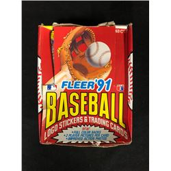 1991 FLEER BASEBALL LOGO STICKERS & TRADING CARDS