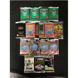 MIXED TRADING CARD PACKS LOT