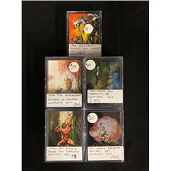 NON SPORTS TRADING CARDS LOT (5 COMPLETE SETS)