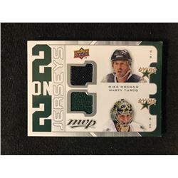 MIKE MODANO, TURCO, LEHTINEN & ZUBOV 2008-09 MVP 2 on 2 Jersey Dallas Stars