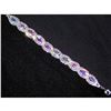 Image 4 : Silver Aurora Borealis Iridescent & Clear Rhinestone Bracelet
