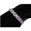 Image 8 : Silver Aurora Borealis Iridescent & Clear Rhinestone Bracelet