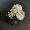 Image 2 : Swarovski Crystal Studded Elephant Bangle Bracelet