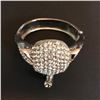 Image 3 : Swarovski Crystal Studded Elephant Bangle Bracelet