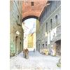Image 2 : Signed Watercolor, Roman Street Scene