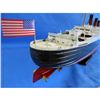 Image 1 : RMS Queen Mary Limited 40" w/ LED Lights Model Cruise Ship