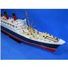Image 8 : RMS Queen Mary Limited 40" w/ LED Lights Model Cruise Ship