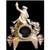 Image 3 : 19thc Gold Gilt French Hunting Scene Mantel Clock
