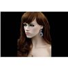 Image 2 : Elegant Royal Blue Czech Crystal & Rhinestone Drop Earrings