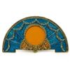 Image 2 : Aqua Enameled Semicircular Russian Royal Faberge-Inspired Picture Frame