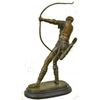 Image 2 : Archer Standing Bronze by Russian Tourgueneff Statue nr Sculpture