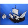 Image 1 : Wooden Santa Maria with Embroidery Tall Model Ship 30"