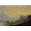 Image 2 : Framed Oil On Board Painting, Mountain Landscape