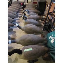 lot of 12 geese decoys