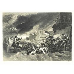 William Percy French after Benjamin West, 1845 - 1920, 1738 - 1820, Schlacht bei La Hogue 