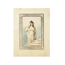 André Cardon after R. Coswa, Madam Recamier 