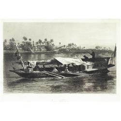 William Percy French after D'Avennes, 1845 - 1920, Voyage on the Nile 