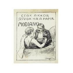 Spányik, Cornél, Pozsony, 1858 - Budapest, 1943, Modiano - advertisement plan 