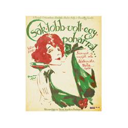 Royal Orfeum placard, The edition of Rózsavölgyi and Co. 