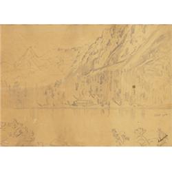 Mednyánszky, László, Beczkó, 1852 - Vienna, 1919, Landscape sketch 