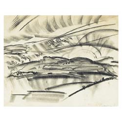 Vinkler, László, Szabadka, 1912 - Szeged, 1980, Landscape 